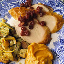 Maple-Glazed Turkey Breast with Orange-Parsley Stuffing